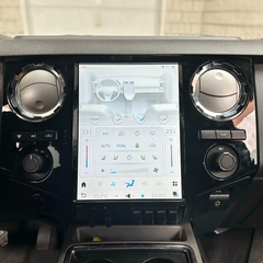 12.1" Qualcomm pour Ford F250 F350 F450 F650 Heavy Duty Truck 2009-2016 Autoradio Stéréo Carplay Mise à Niveau Écran Style Tesla Android Auto Navigation GPS Lecteur Multimédia