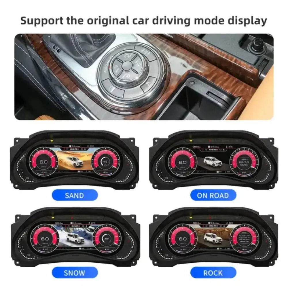 For Nissan Patrol Armada Y62 2010-2023 12.3" LCD Digital Dashboard Cluster Car Panel Speedometer Virtual Cockpit - Carputech