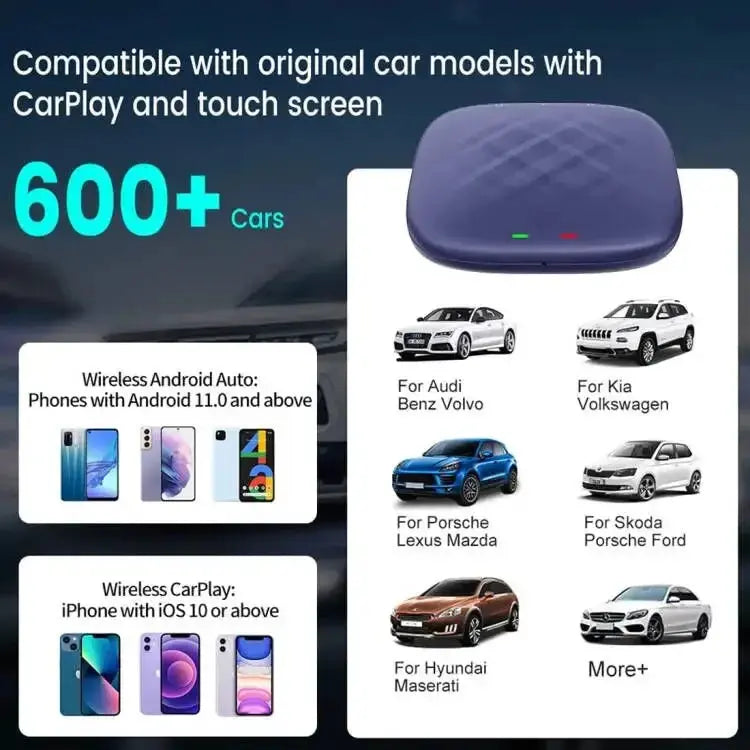 Carputech 8G+128GB Magic Carplay Box Wireless USB Dongle Radio Android 13 System Wireless Android Auto Carplay Ai Box Carputech