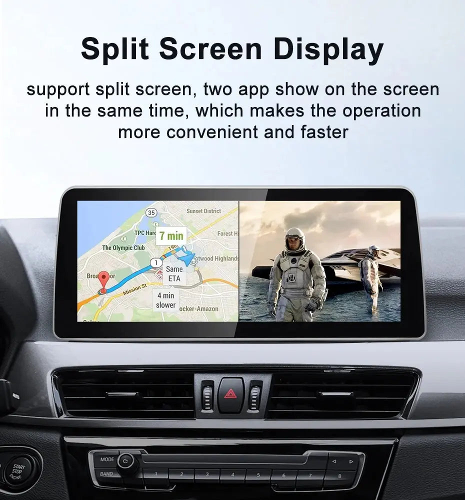 For BMW X1 F48 X2 2005-2022 Snapdragon665 12.3 inch Wireless Apple Carplay Auto Android 12 Car Multimedia Head Unit Radio Bluetooth NBT Carputech