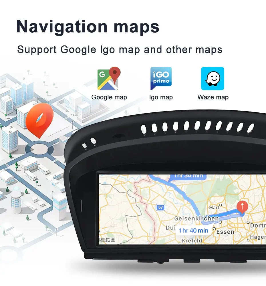 For BMW 3 series E90 E91 5 series E60 E61 MTK 8581 8.8inch Touch Screen Wireless CarPlay AUTO Android13 System CCC Head Unit Radio Bluetooth Carputech