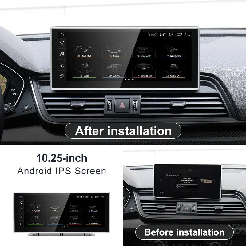 For AUDI 2018-2021 Q5 B9 CarPlay Android 12 Car Multimedia IPS Screen GPS Auto Radio Navigation Stereo DSP Netlifx Carputech