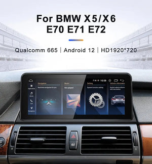 For BMW X5 E70 X6 E71 CCC CIC Snapdragon665 Wireless CarPlay AUTO Car Multimedia Players Head Unit Radio Bluetooth GPS Navi Carputech