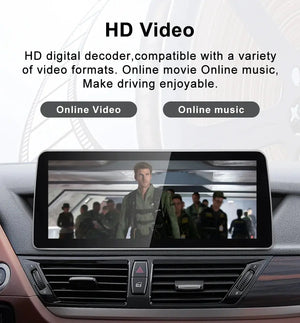 For BMW 09-15 X1 E84 Snapdragon665  12.3inch Wireless CarPlay Android AUTO Multimedia Head Unit Radio Car Video Players Carputech