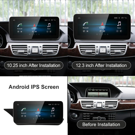 For Mercedes Benz E Class W212 | Wireless CarPlay & Android Auto | 12.3 inch Touch Screen Snapdragon665 Android13 Car GPS Stereo Multimedia Car Radio headunit