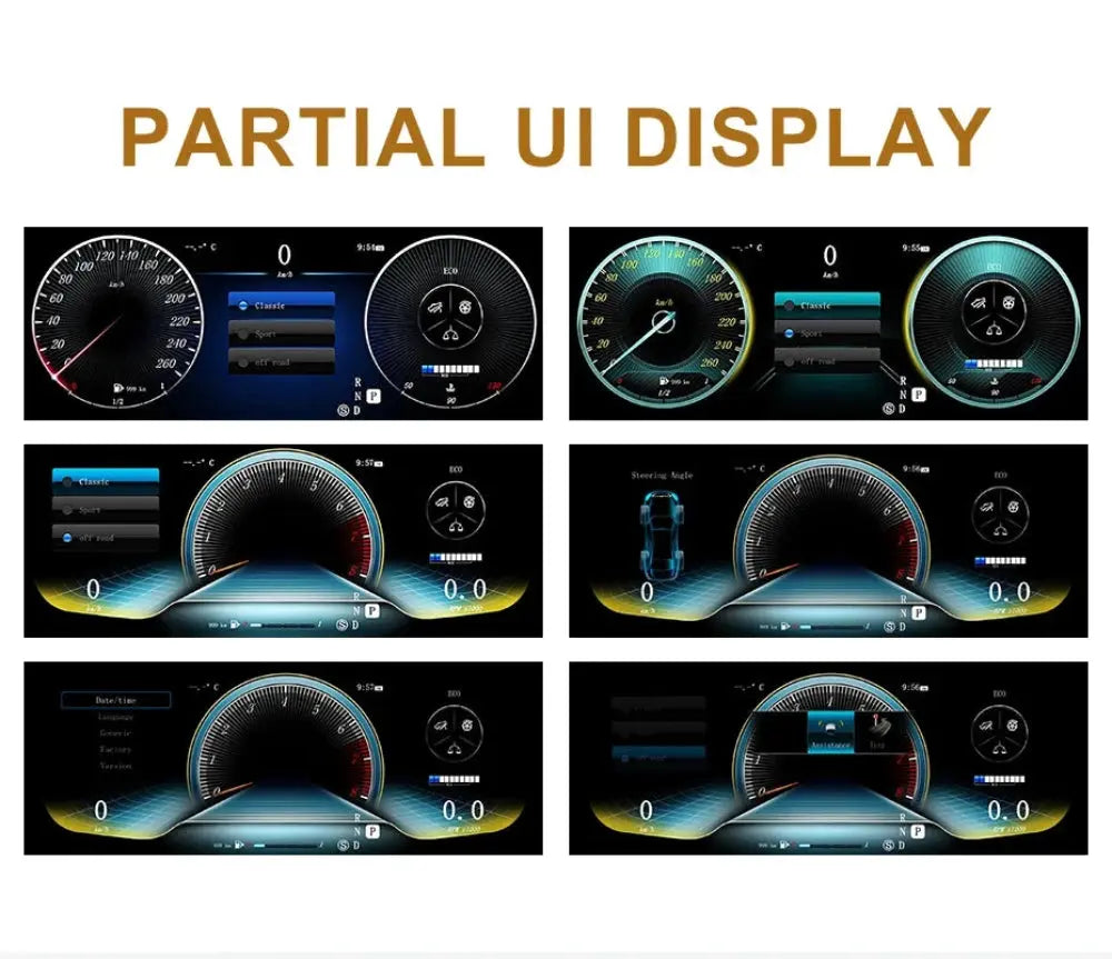 For Mercedes Benz E class W207 A207 NTG 4.0 NTG4.5 2010-2016 12.3" LCD Digital Dashboard Cluster Car Panel Speedometer Virtual Cockpit - Carputech