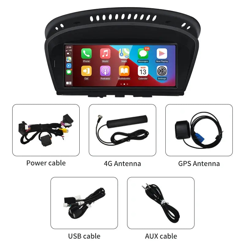 For BMW 3series E90 E91 5series E60 E61 CCC Snapdragon665 8.8inch Touch Screen Wireless CarPlay AUTO Android 13 System Head Unit Radio Bluetooth Carputech