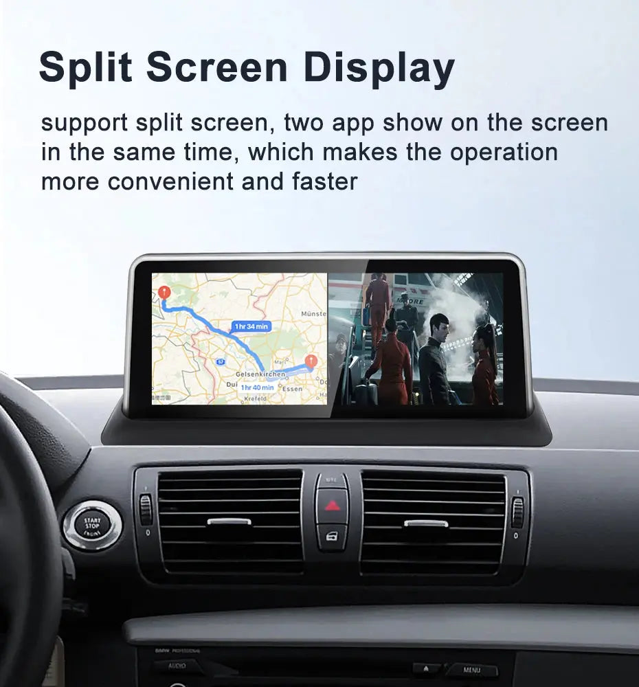 For BMW 1 Series E81 E82 E87 E88 MTK8581 10.25 inch Carplay 4G Android 11 Car GPS Stereo Multimedia Head Unit Radio AUTO Bluetooth Carputech