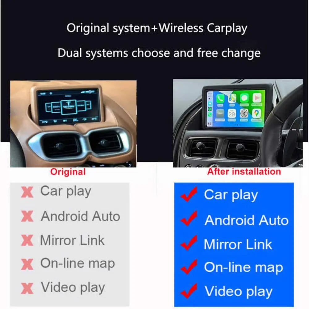 Auto Upgrade OEM Apple CarPlay & Android Auto Upgrade Module for Aston Martin DB11 ...
