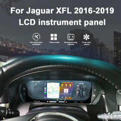 For Jaguar XFL 2016-2019 12.3" LCD Digital Dashboard Cluster Car Panel Speedometer Virtual Cockpit