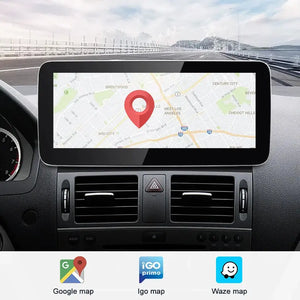 For Mercedes Benz C Class W204 S204 | Wireless CarPlay & Android Auto | 12.3 Inch Touch Screen Snapdragon665 Android13 Car GPS Stereo Multimedia Car Radio Headunit Carputech