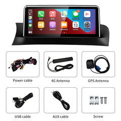Pour BMW F25 F26 MTK8581 10,25 pouces sans fil CarPlay AUTO Android système multimédia de voiture unité principale Radio Bluetooth GPS Navigation 