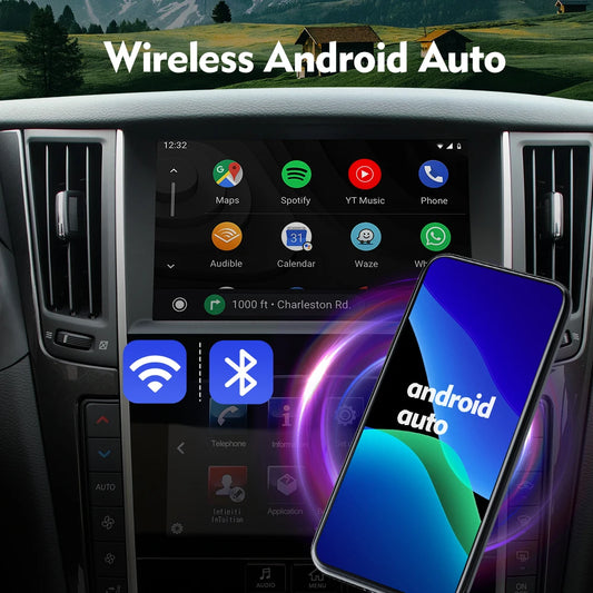 Carputech sans fil pour Infiniti Q50 Qx50 Qx60 7'' Carplay Android Auto Interface Module Carplay sans fil 