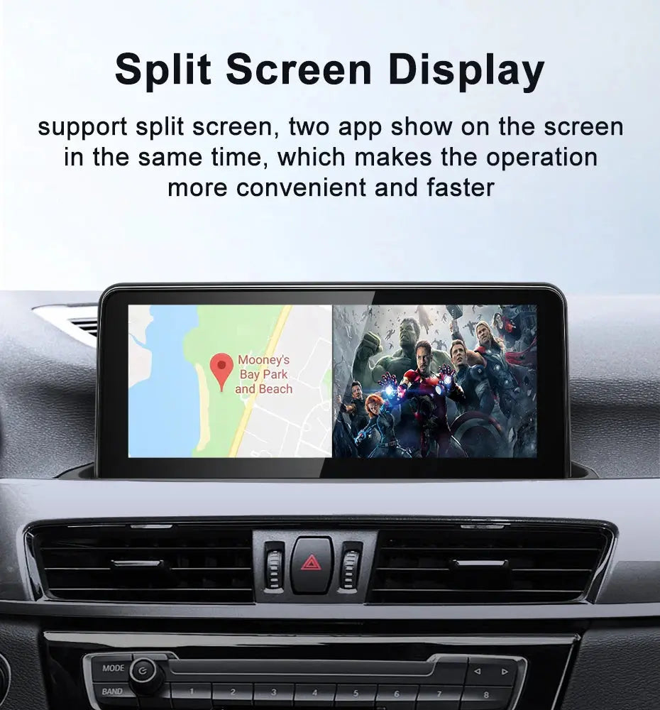 For BMW X1 F48 X2 2005-2022 Snapdragon665 10.25 inch Wireless Apple Carplay Auto Android 12 Car Multimedia Head Unit Radio Bluetooth NBT Carputech