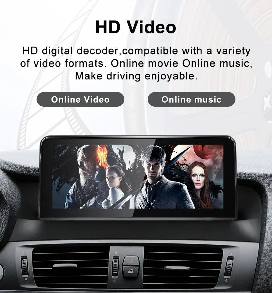 For BMW X3 X4 F25 F26 Snapdragon665 8.8inch Wireless CarPlay Android AUTO Car Multimedia System Head Unit Radio Bluetooth GPS Navi Carputech