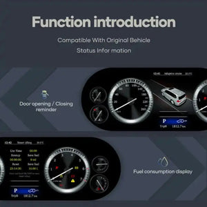 For Toyota 4Runner 2010-2022 12.3" LCD Digital Dashboard Cluster Car Panel Speedometer Virtual Cockpit - Carputech