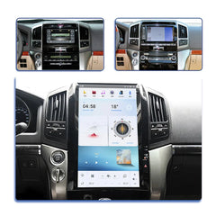 Autoradio 16" Qualcomm pour Toyota Land Cruiser 2008-2015, stéréo, Carplay, mise à niveau, écran de style Tesla, Android Auto, navigation GPS, lecteur multimédia