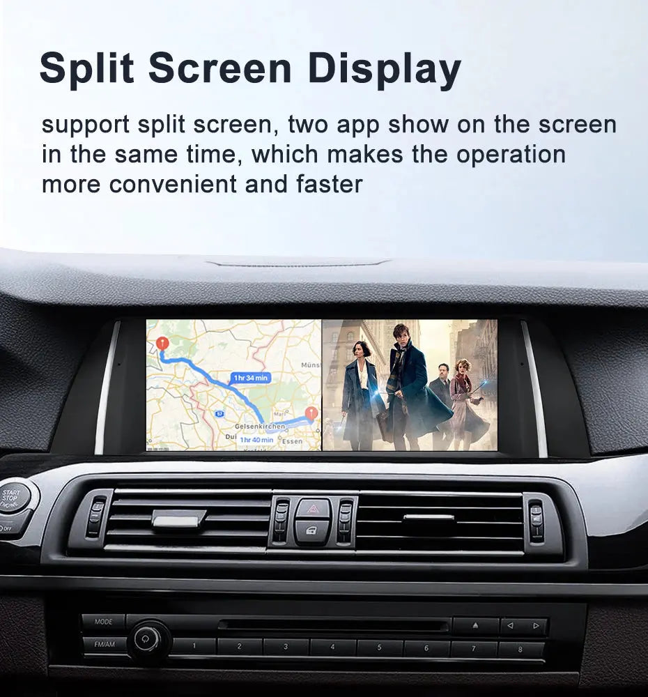 For BMW 5 Series F10 F11 MTK8581 10.25 inch  DSP CarPlay AUTO 4G Android 11 Car GPS Stereo Multimedia Head Unit Radio Bluetooth CIC NBT Carputech