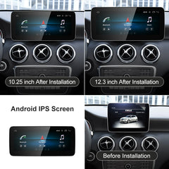 Pour Mercedes Benz Classe A W176 CLA C117 GLA X156 CarPlay sans fil et Android Auto | Écran tactile 12,3 pouces Snapdragon665 Android13 Voiture GPS Stéréo Multimédia Autoradio Headunit 