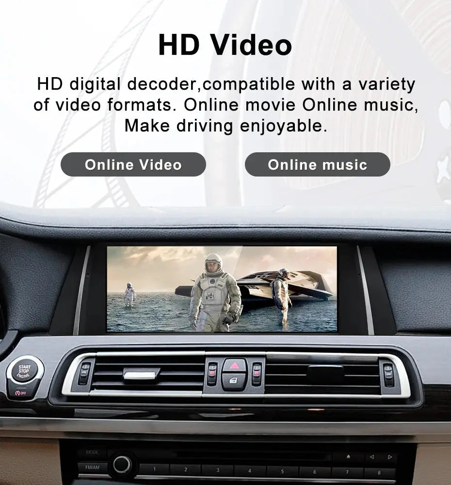 For BMW 7 Series F01 F02 Snapdragon665 10.25 inch Wireless CarPlay AUTO Android13 Car Stereo Multimedia Head Unit Radio Bluetooth Carputech