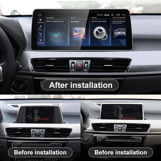 For BMW X1 F48 X2 2005-2022 Snapdragon665 12.3 inch Wireless Apple Carplay Auto Android 12 Car Multimedia Head Unit Radio Bluetooth NBT