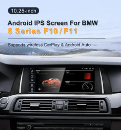 For BMW 5 Series F10 F11 MTK8581 10.25 inch  DSP CarPlay AUTO 4G Android 11 Car GPS Stereo Multimedia Head Unit Radio Bluetooth CIC NBT Carputech