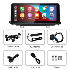 Lecteur multimédia de voiture sans fil Snapdragon665 10,25 pouces CarPlay AUTO pour BMW X5 F15 X6 F16 NBT Unité principale Radio Bluetooth GPS Navi