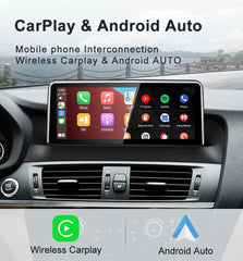 Pour BMW F25 F26 MTK8581 10,25 pouces sans fil CarPlay AUTO Android système multimédia de voiture unité principale Radio Bluetooth GPS Navigation 