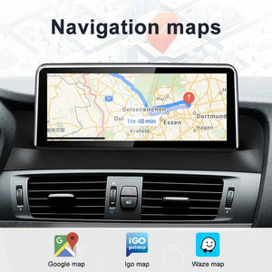 For BMW X3 X4 F25 F26 MTK8581 10.25inch Wireless CarPlay AUTO Android Car Multimedia System Head Unit Radio Bluetooth GPS Navigation Carputech