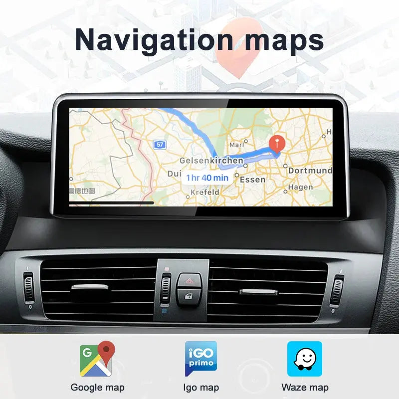 For BMW X3 X4 F25 F26 MTK8581 10.25inch Wireless CarPlay AUTO Android Car Multimedia System Head Unit Radio Bluetooth GPS Navigation Carputech