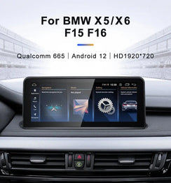 Snapdragon665 10.25inch Wireless CarPlay AUTO Car Multimedia Player For BMW X5 F15 X6 F16 NBT Head Unit Radio Bluetooth GPS Navi Carputech