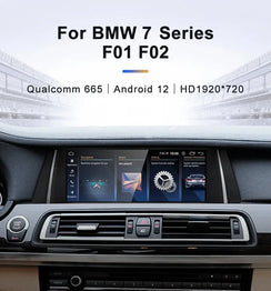For BMW 7 Series F01 F02 Snapdragon665 10.25 inch Wireless CarPlay AUTO Android13 Car Stereo Multimedia Head Unit Radio Bluetooth Carputech