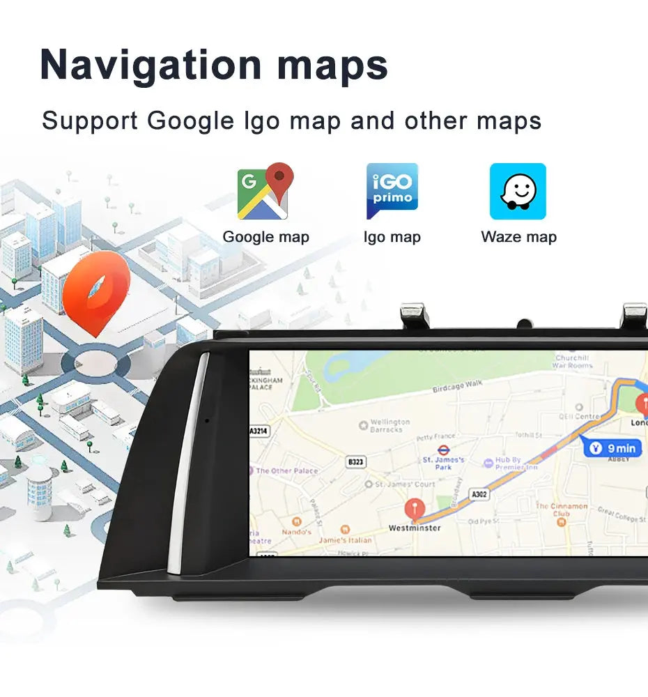 For BMW 5 Series F10 F11 MTK8581 10.25 inch  DSP CarPlay AUTO 4G Android 11 Car GPS Stereo Multimedia Head Unit Radio Bluetooth CIC NBT Carputech