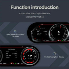 Pour Infiniti Q70/QX80 2013-2021 12" LCD Tableau de bord numérique Cluster Panneau de voiture Compteur de vitesse Cockpit virtuel