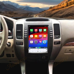 Autoradio 10,4" pour Toyota Land Cruiser 2002-2009, unité centrale stéréo Carplay, mise à niveau, écran de style Tesla, Android Auto, navigation GPS, lecteur multimédia