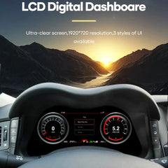 Pour Infiniti Q70/QX80 2013-2021 12" LCD Tableau de bord numérique Cluster Panneau de voiture Compteur de vitesse Cockpit virtuel