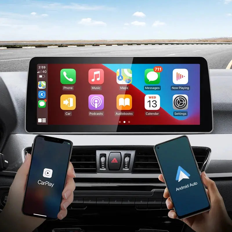 For BMW X1 F48 X2 2005-2022 Snapdragon665 12.3 inch Wireless Apple Carplay Auto Android 12 Car Multimedia Head Unit Radio Bluetooth NBT Carputech