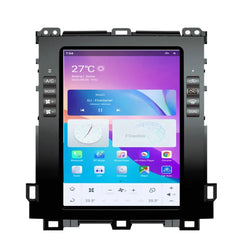 Autoradio 10,4" Qualcomm pour Toyota Prado 2002-2009, stéréo, Carplay, mise à niveau, écran de style Tesla, Android Auto, navigation GPS, lecteur multimédia