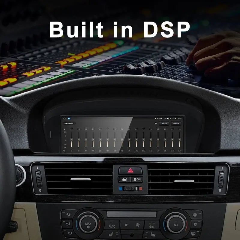 For BMW 3 series E90 E91 5 series E60 E61 MTK 8581 8.8inch Touch Screen Wireless CarPlay AUTO Android13 System CCC Head Unit Radio Bluetooth Carputech