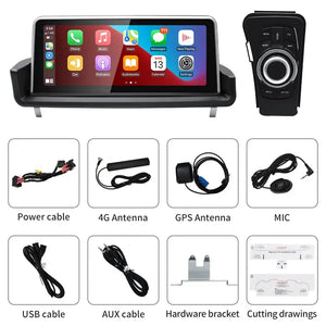 For BMW 3 Series E90 E91 E92 NEW ID8 10.25 inch Touch Screen Carplay 4G Android 13 Car GPS Stereo Multimedia Head Unit Radio AUTO Bluetooth Carputech