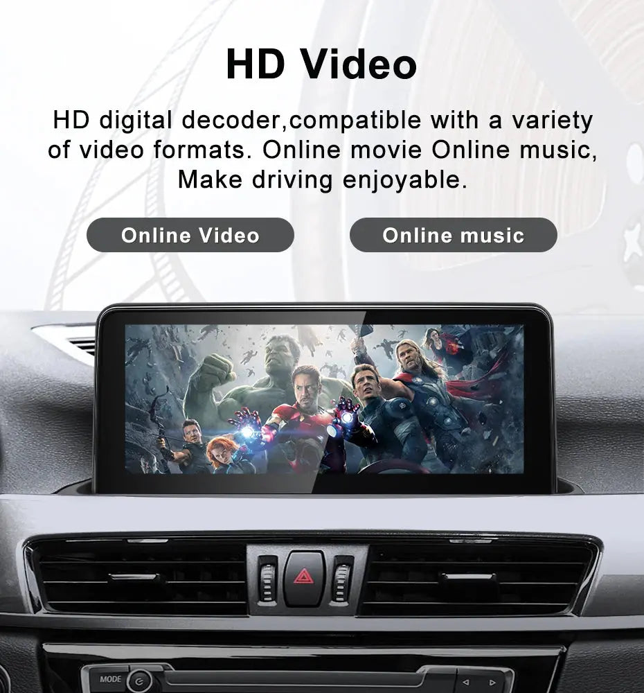 For BMW X1 F48 X2 2005-2022 Snapdragon665 10.25 inch Wireless Apple Carplay Auto Android 12 Car Multimedia Head Unit Radio Bluetooth NBT Carputech