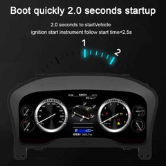 For Toyota Hiace 2019-2022 12.3" LCD Digital Dashboard Cluster Car Panel Speedometer Virtual Cockpit