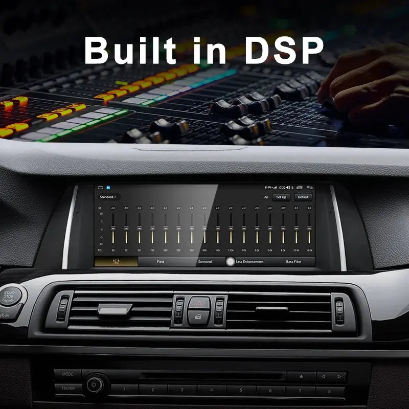 For BMW 5 Series F10 F11 MTK8581 10.25 inch  DSP CarPlay AUTO 4G Android 11 Car GPS Stereo Multimedia Head Unit Radio Bluetooth CIC NBT Carputech