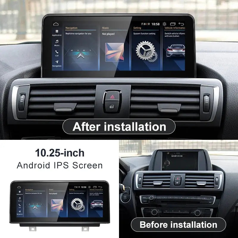 For BMW 1 series F20 F21 NBT Snapdragon665 Wireless Carplay AUTO Android 13 Car GPS Navi Stereo Multimedia Head Unit Radio Blueto Carputech