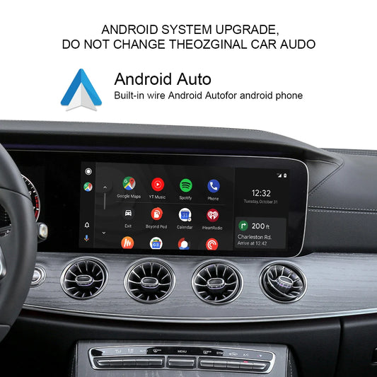 Carputech snapdragon665 CarPlay androidauto pour Mercedes W213 écran 12,3 pouces ntg5.5 Android box module intelligent TikTok YouTube 