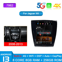 Jaguar XK XKR XKR-S 2006 - 2013  Android 13 Car Multimedia Player For Car Radio GPS Navigation Auto Audio DSP 12.1 Inch Tesla Style Screen