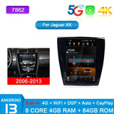 Jaguar XK XKR XKR-S 2006 - 2013  Android 13 Car Multimedia Player For Car Radio GPS Navigation Auto Audio DSP 12.1 Inch Tesla Style Screen Carputech