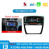 For Jaguar XJL XJ 351 2009-2017 Android 13 Car Multimedia Player Car Radio 10.25 Inch GPS Stereo Wireless Carplay Auto DSP Carputech