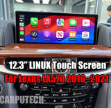 12.3" Linux Touch Screen for Lexus LX570 2016–2021 | Wireless Apple CarPlay & Android Auto | OEM System Retained