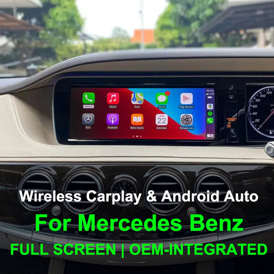 Mercedes Benz 10inch 12.3inch Full Screen Carplay Module | Apple Carplay & Android Auto Module(2014-2023)